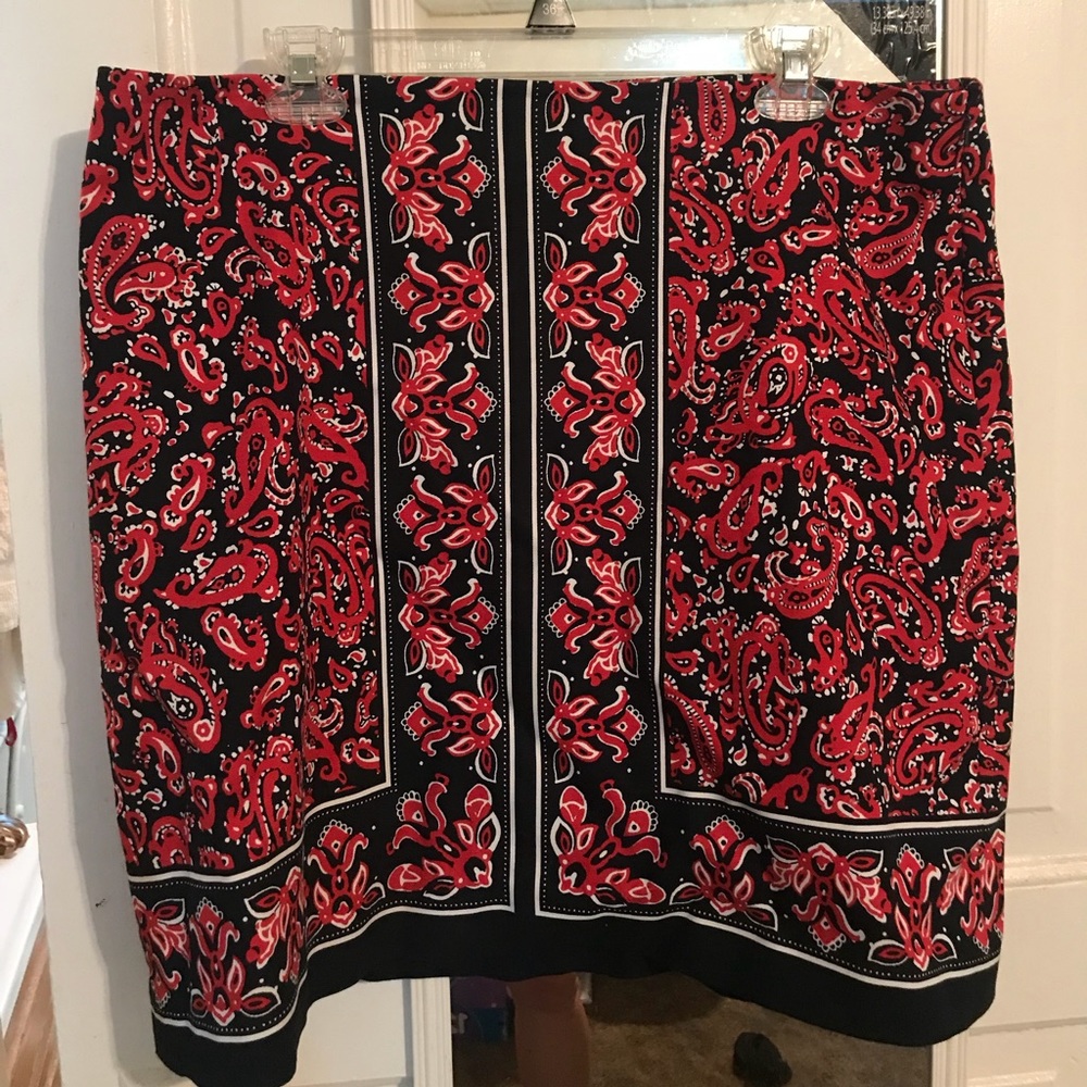 Talbots Skirt 16p Handkerchief Bandana